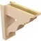 Ekena Millwork 6-in W x 16-in D x 16-in H Funston Trad Rough Cedar Woodgrain TimberThane Outlooker, Primed Tan OUTUR060X16X16FST04RCPR - alternate 2